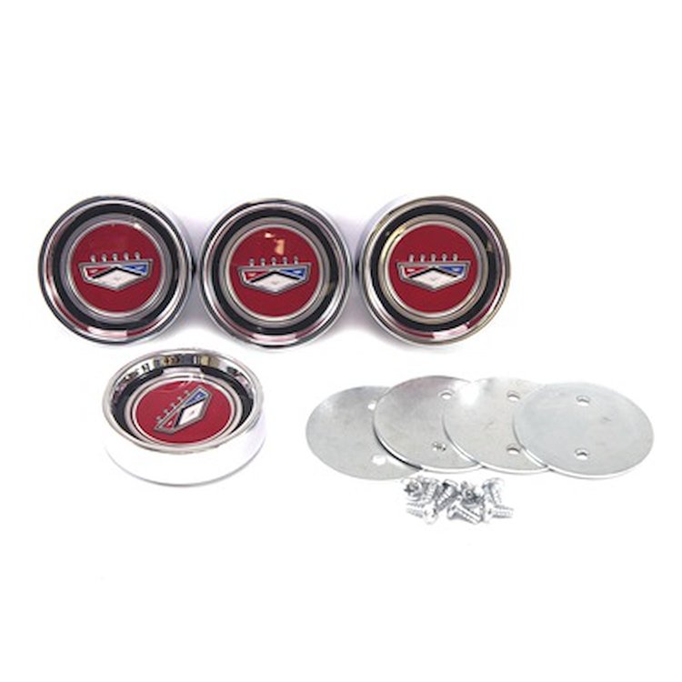 C6BZ-1130-W 1966 Falcon/Fairlane Styled Steel HubCap Set