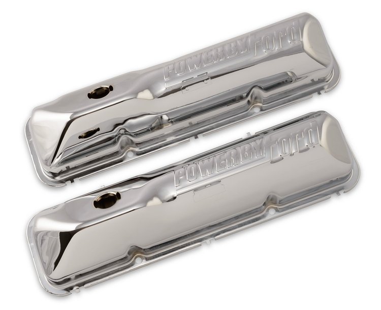 C6OZ-6A582-C Chrome Valve Covers for 1967-1973 Ford Big Block FE 390 & 428 ci. Engines
