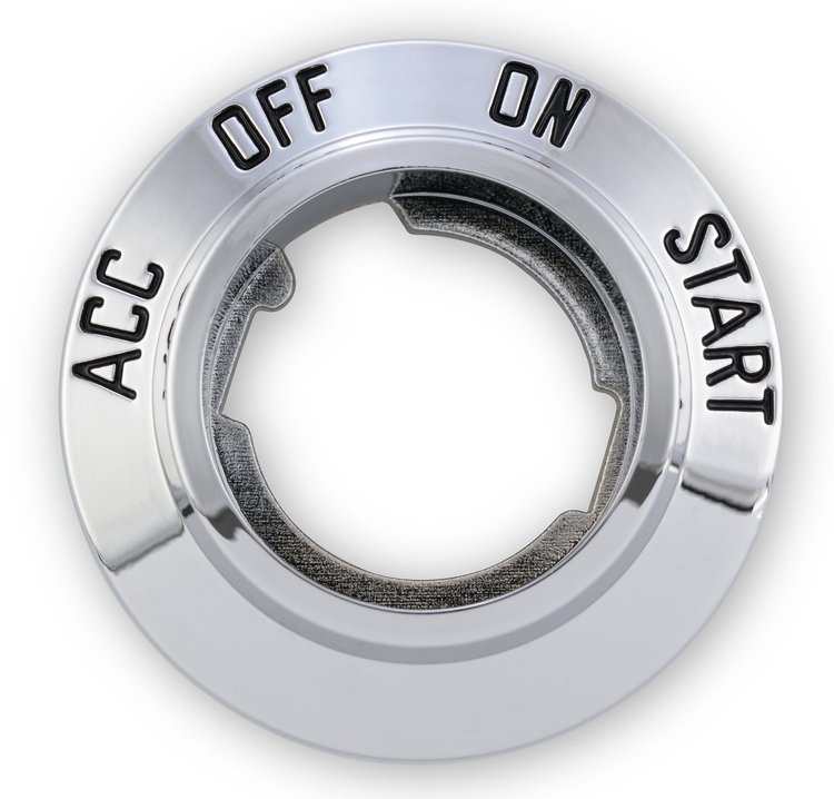 C6TZ-11584-A 66-77 Bronco Chrome Ignition Bezel