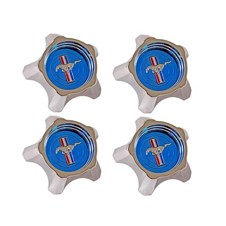 STYLED STEEL HUBCAPS BLUE