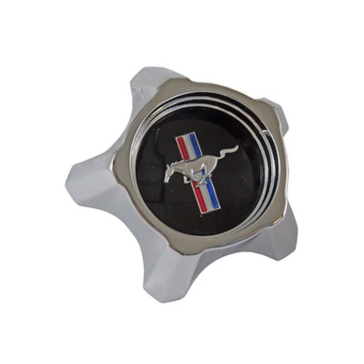C7ZZ-1130-B 1967 Styled Steel Hub Cap (Black)