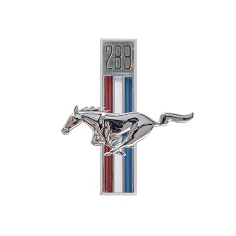 C7ZZ-16229-C Fender Emblem, 289 Running Horse Fender, Driver Side