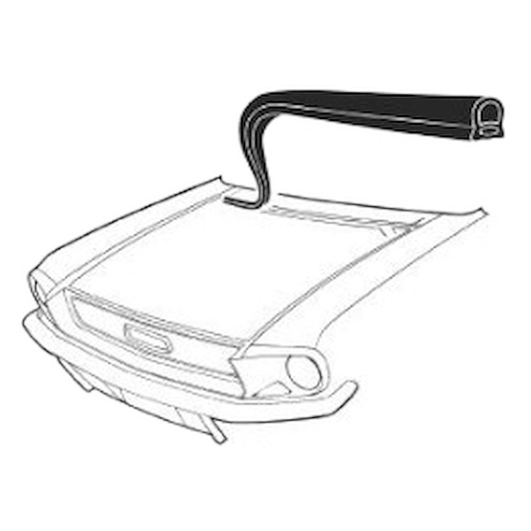 67-68 COWL TO HOOD SEAL