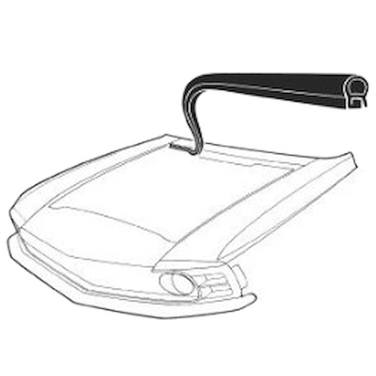 69-70 COWL TO HOOD SEAL