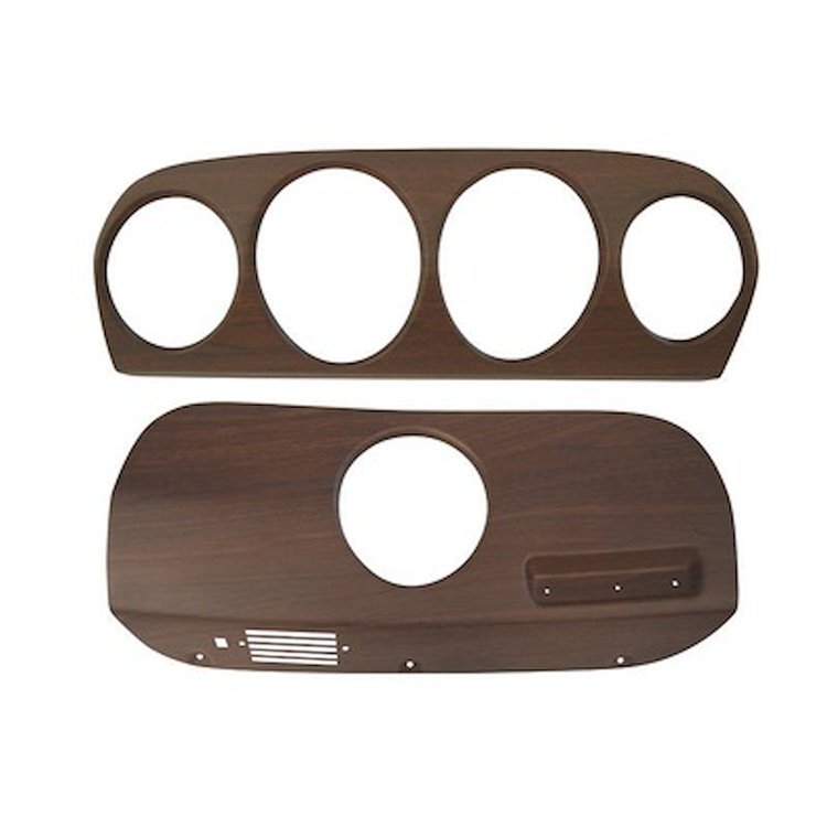 C9ZZ-10838-WMIK 1969 Deluxe Walnut Dash Inserts