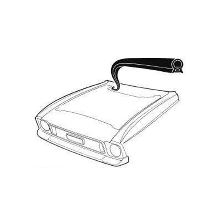 71-73 COWL TO HOOD SEAL