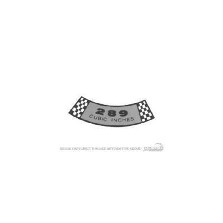 Air Cleaner Decal 1965-1966 Ford Mustang