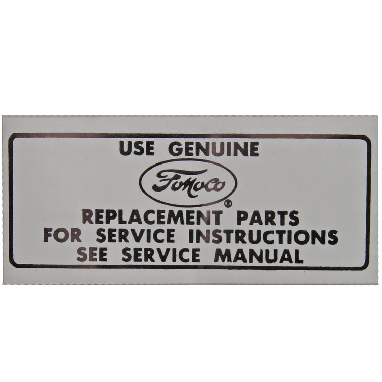 Air Cleaner Decal 1966-1973 Ford Mustang