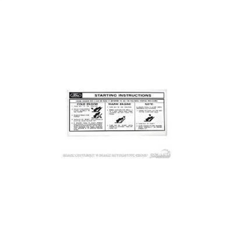 SUN VISOR START INSTRUCTI