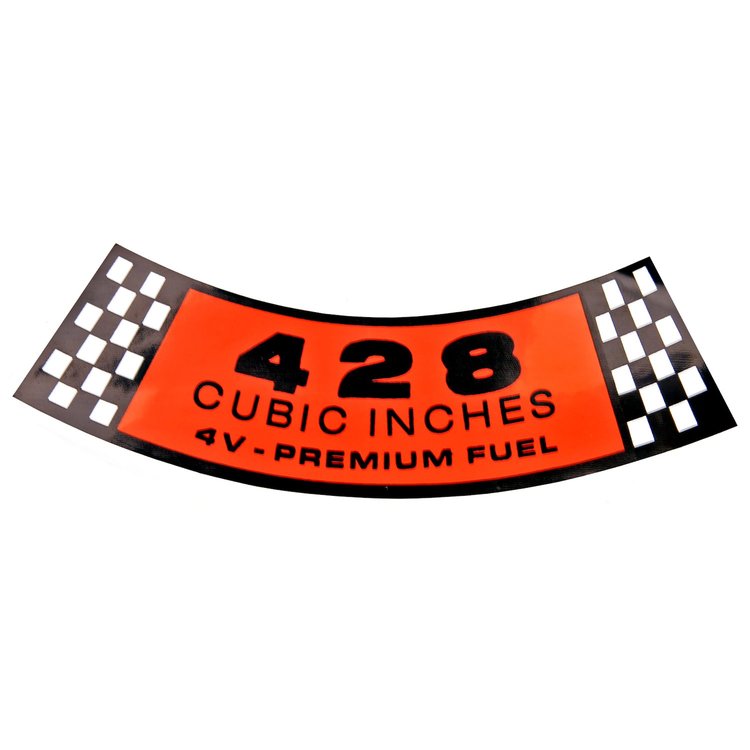 Air Cleaner Decal 1968 Ford Mustang
