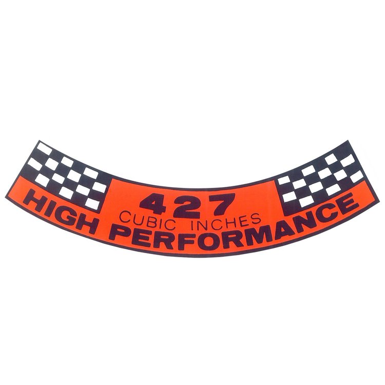 Air Cleaner Decal 1968 Ford Mustang