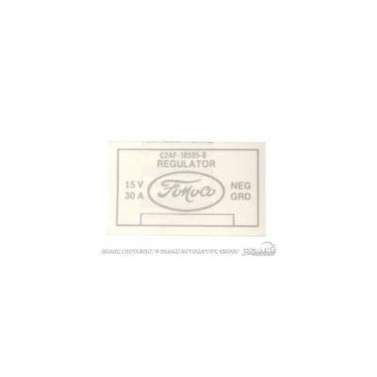 VOLTAGE REGULATOR DECAL