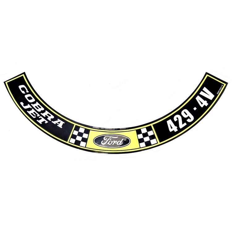 Air Cleaner Decal 1971 Ford Mustang