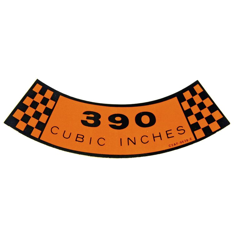 Air Cleaner Decal 1967-1969 Ford Mustang