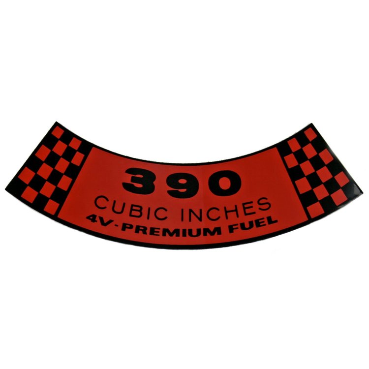 Air Cleaner Decal 1967-1969 Ford Mustang