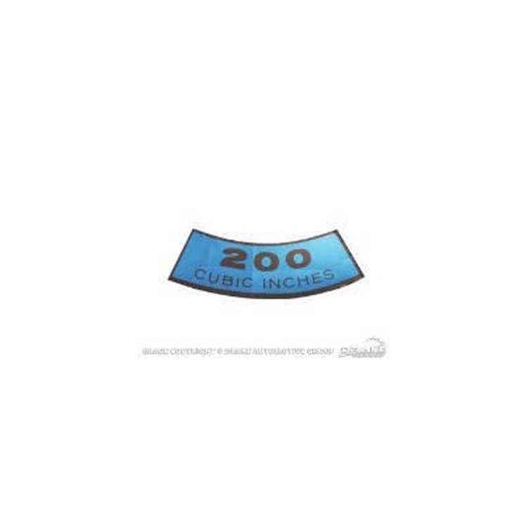 Air Cleaner Decal 1965-1968 Ford Mustang
