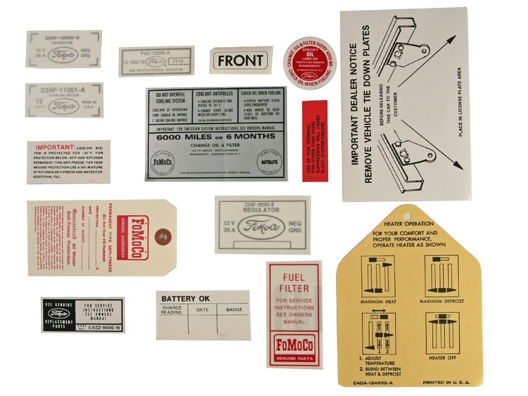 15 PIECE DECAL KIT