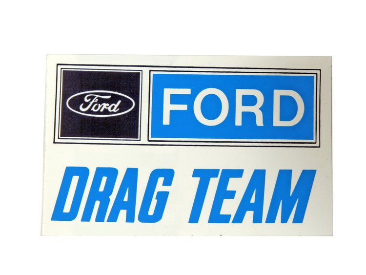 8 FORD DRAG TEAM DECAL