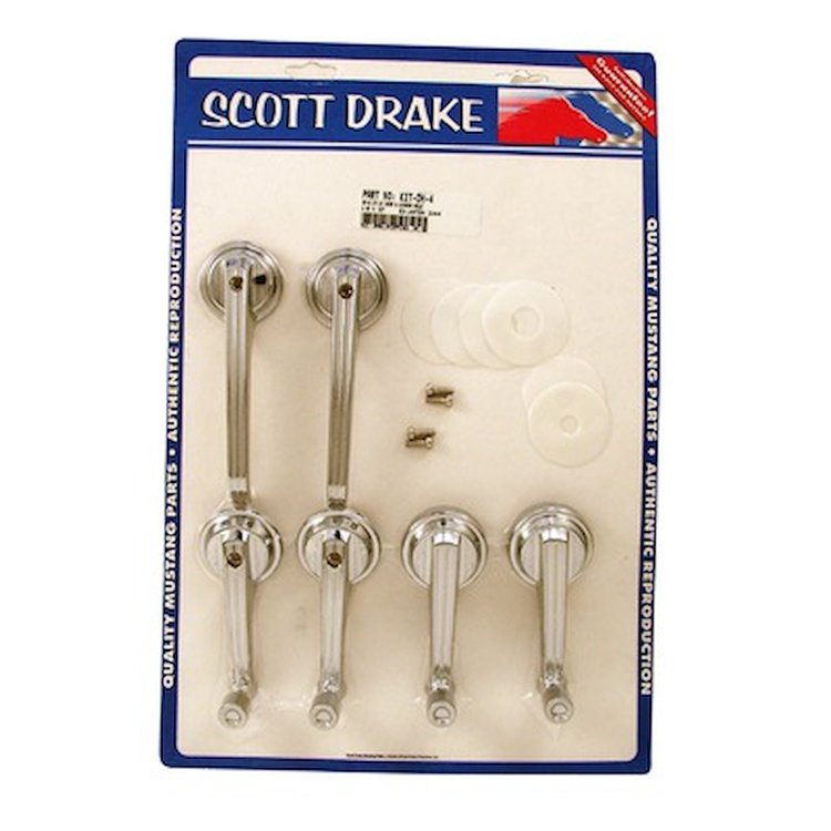 Interior Door Handle & Window Crank Kit 1965-1967 Ford Mustang Convertible
