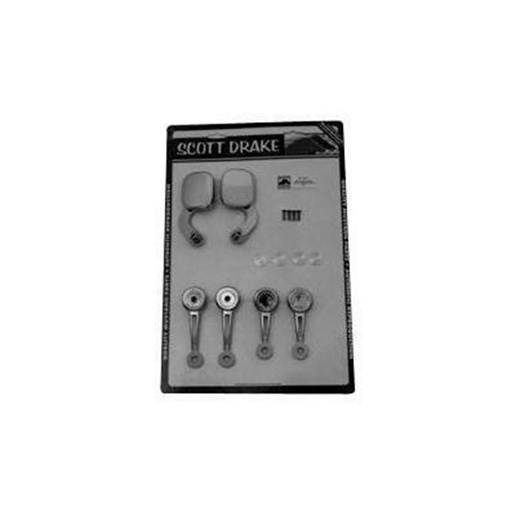 Interior Door Handle & Window Crank Kit 1968 Ford Mustang Convertible