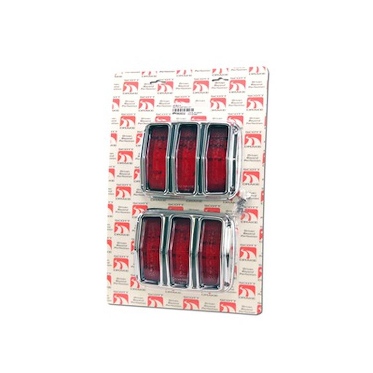Tail Light Lens & Bezel Kit 1964-1966 Ford Mustang