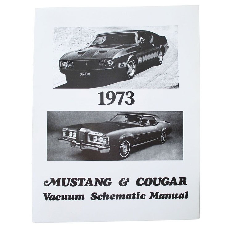 Vacuum Schematic Manual for 1973 Ford Mustang and Mercury Cougar