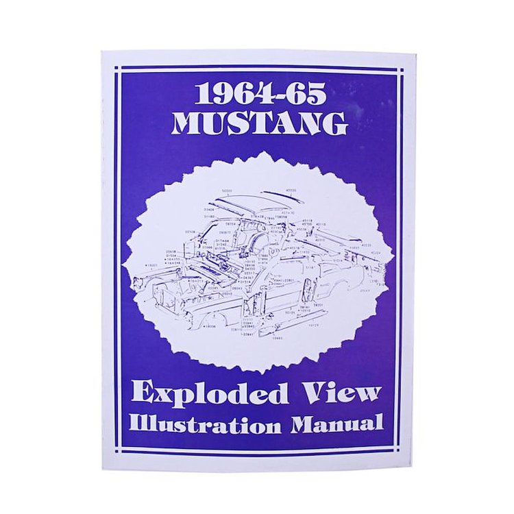 Exploded View Illustration Manual for 1964-1965 Ford Mustang