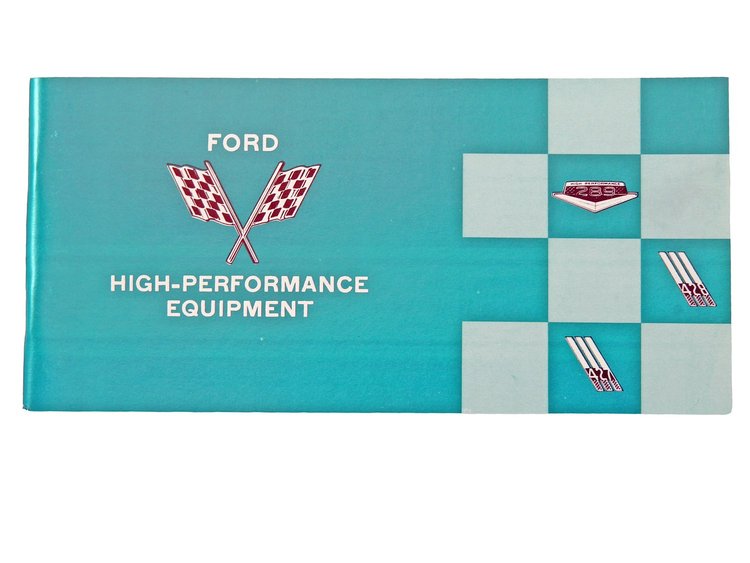 High-Performance Equipment Owners Manual for 1966 Ford Mustang