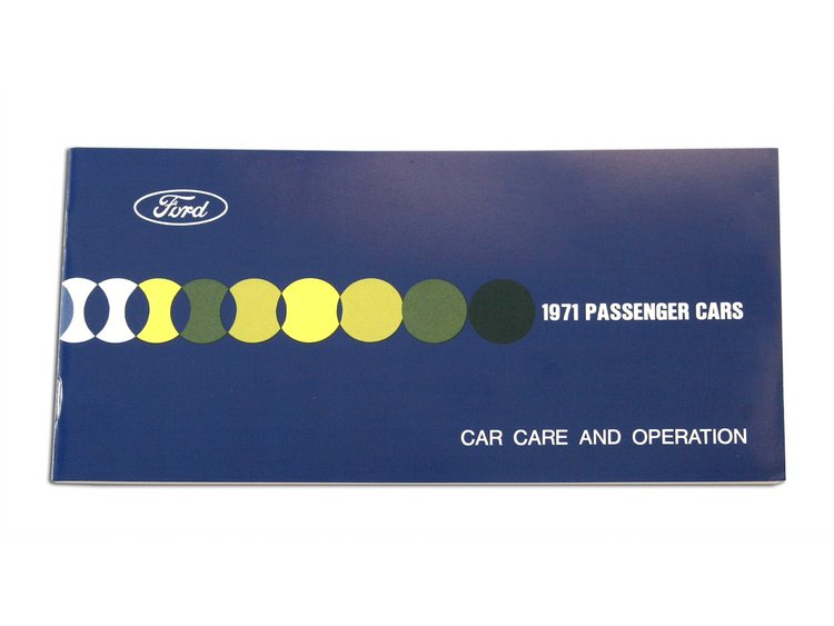 Owners Manual for 1971 Ford Passenger Cars