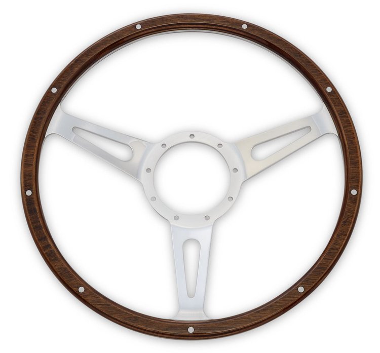 Corso Feroce 15 in. Wood Steering Wheel for 1965-1973 Ford Mustang [Mahogany]