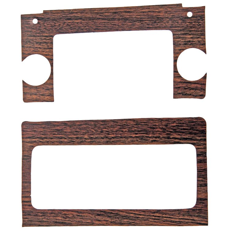 Radio & Heater Bezel Inserts 1969-1970 Ford Mustang