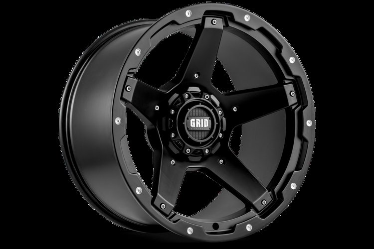 GD04-Series Wheel, Size: 20 x 9 in., Bolt Pattern: 6 x 135/139.70 mm, Offset: 15 mm [Matte Black]