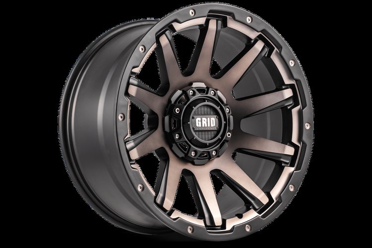 GD05-Series Wheel, Size: 20 x 9 in., Bolt Pattern: 6 x 135/139.70 mm, Offset: 0 mm [Matte BMF/Dark Tint]