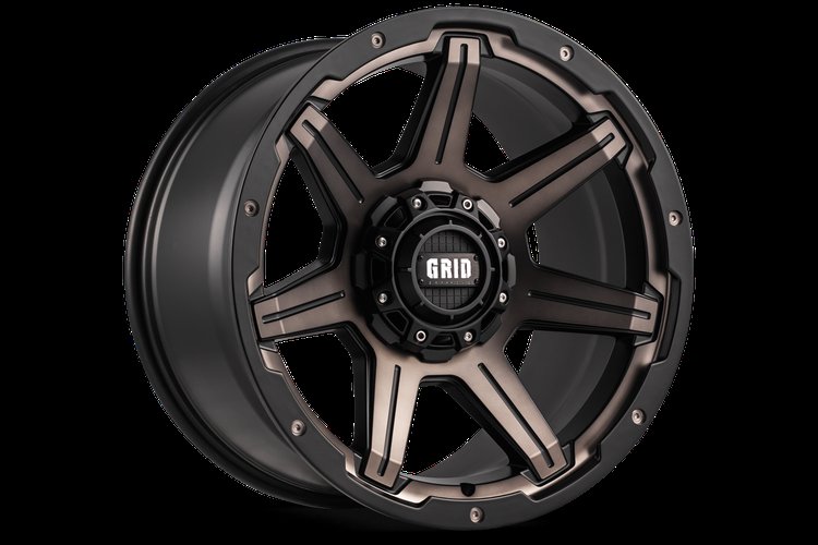 GD06-Series Wheel, Size: 20 x 9 in., Bolt Pattern: 6 x 139.70 mm, Offset: 30 mm [Matte BMF/Dark Tint]