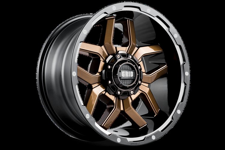 GD07-Series Wheel, Size: 20 x 10 in., Bolt Pattern: 5 x 150 mm, Offset: -12 mm [Gloss Bronze w/Black Lip]