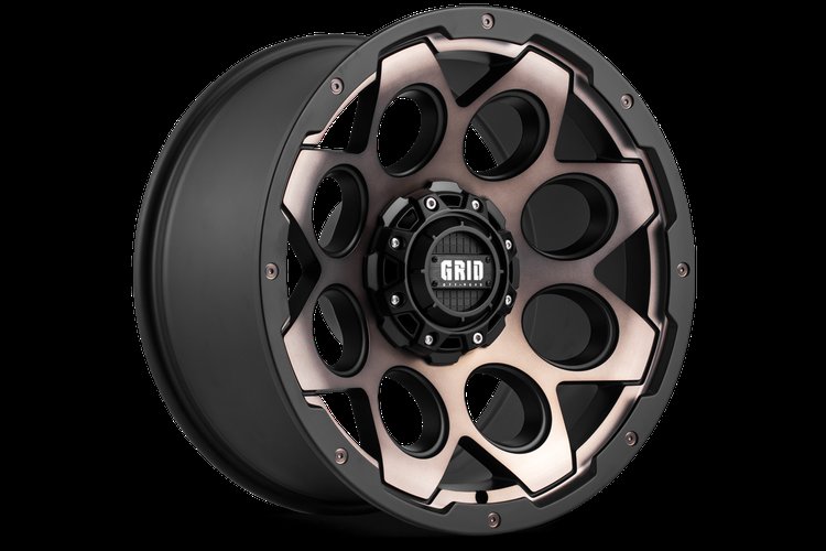 GD08-Series Wheel, Size: 18 x 9 in., Bolt Pattern: 6 x 135/139.70 mm, Offset: 0 mm [Matte BMF/Dark Tint]
