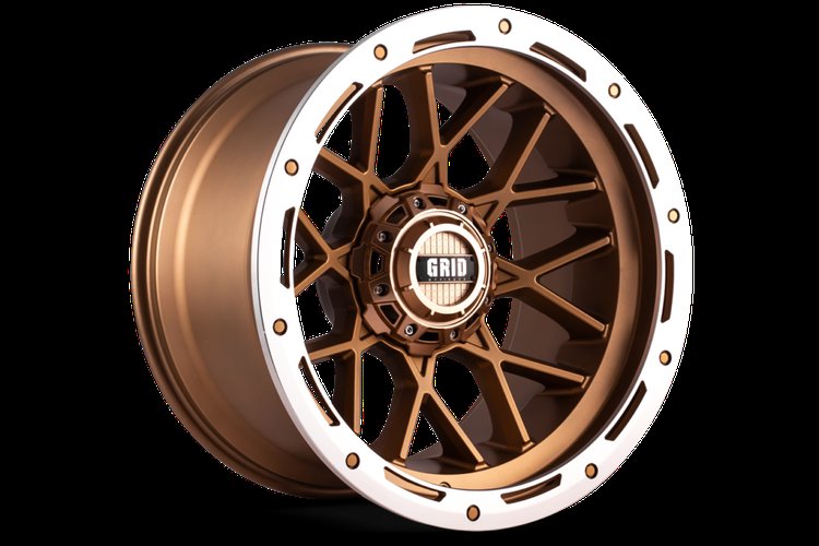 GD13-Series Wheel, Size: 20 x 10 in., Bolt Pattern: 5 x 127/139.70 mm, Offset: -25 mm [Matte Bronze/Milled]