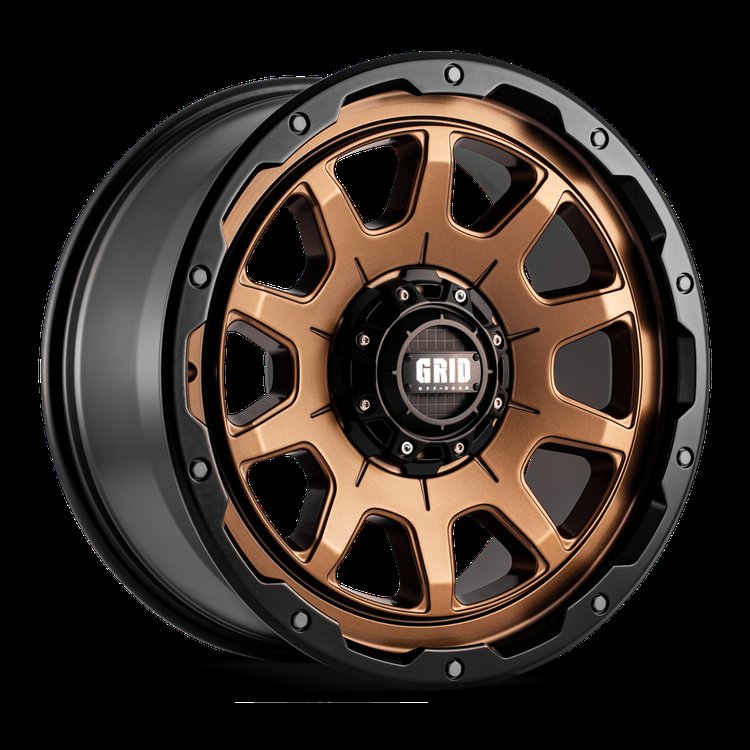 GD15-Series Wheel, Size: 20 x 9 in., Bolt Pattern: 6 x 135/139.70 mm, Offset: -12 mm [Matte Bronze w/Black Lip]