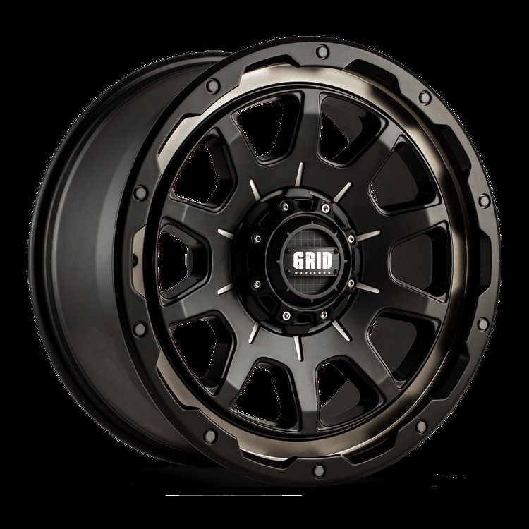 GD15-Series Wheel, Size: 20 x 9 in., Bolt Pattern: 5 x 127/139.70 mm, Offset: 0 mm [Double Dark Tint w/Matte Black Lip]