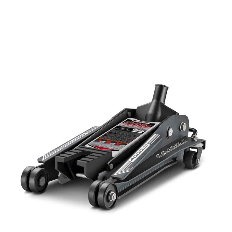 U-Jack Floor Jack with Jack Stand Saddle Slot [2 Ton, 4.50 in. to 18.75 in. Lift Range]