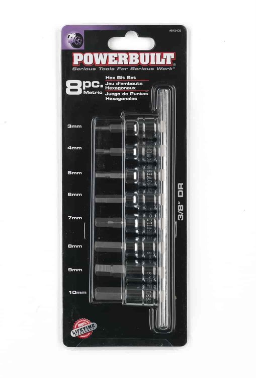 3/8" DR HEX BIT SOCKETS