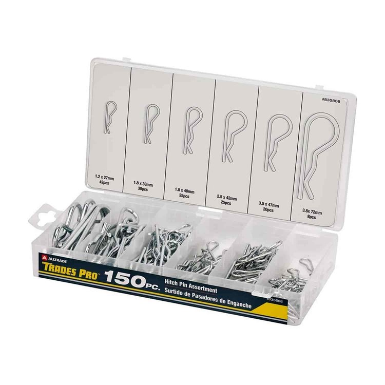 150PCS HITCH PIN ASSORT