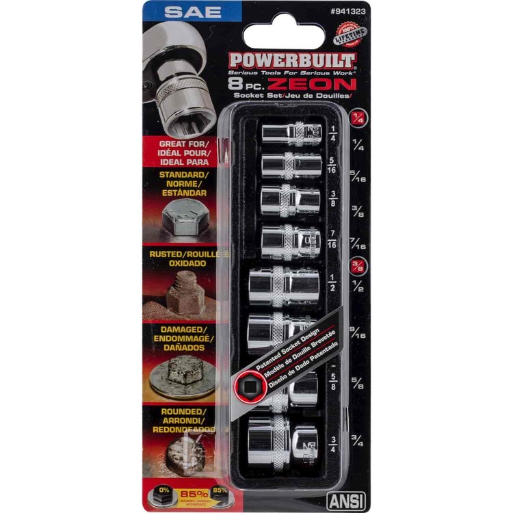 SAE SOCKET 8 PIECE