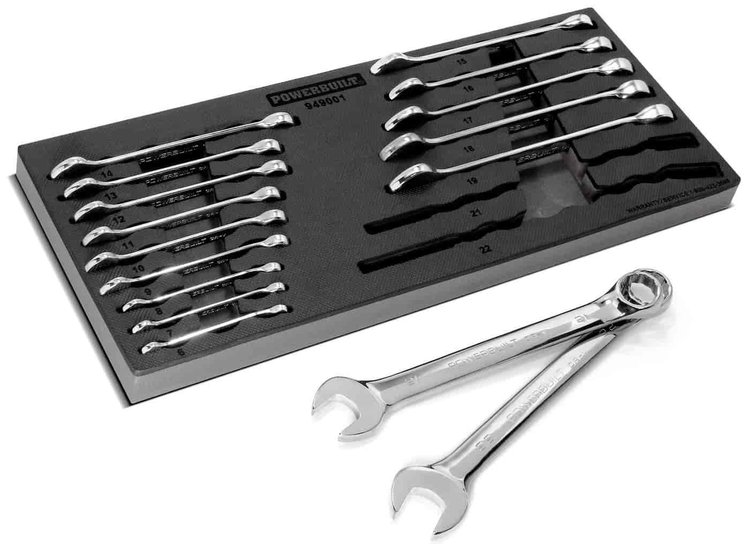 16-Piece Pro Tech Metric Combination Wrench Set