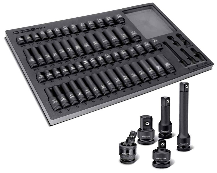 63-Piece Pro-Tech 1/2 in. Drive Impact Socket Set