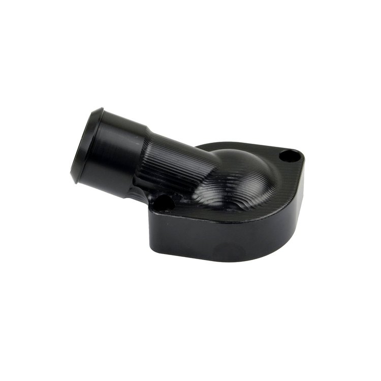 A0370-82300AB Billet Thermostat Housing for GM LS3, 78 mm Spacing [Black Anodized]