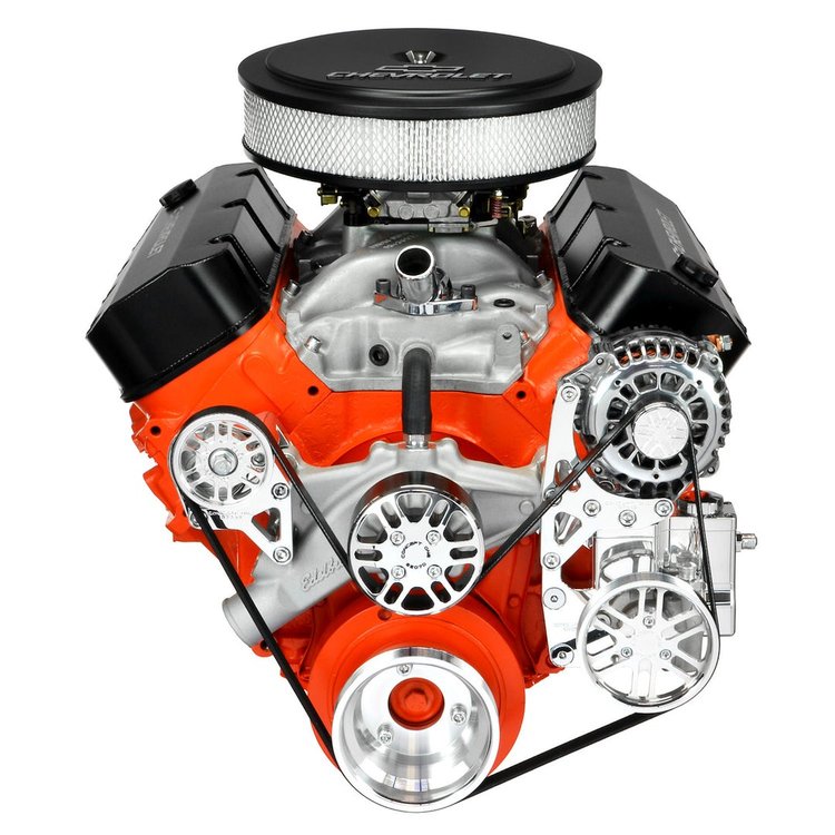 BCV03M Victory-Series Pulley Kit for Big Block Chevy, w/ Alternator/Power Steering [Machined]