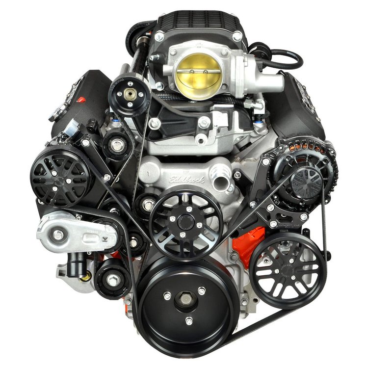 LSV10P-SC11 MAX10R Pulley Kit for Chevy LS w/ Magnuson Hot Rod Corvette Drive Supercharger [Polished]