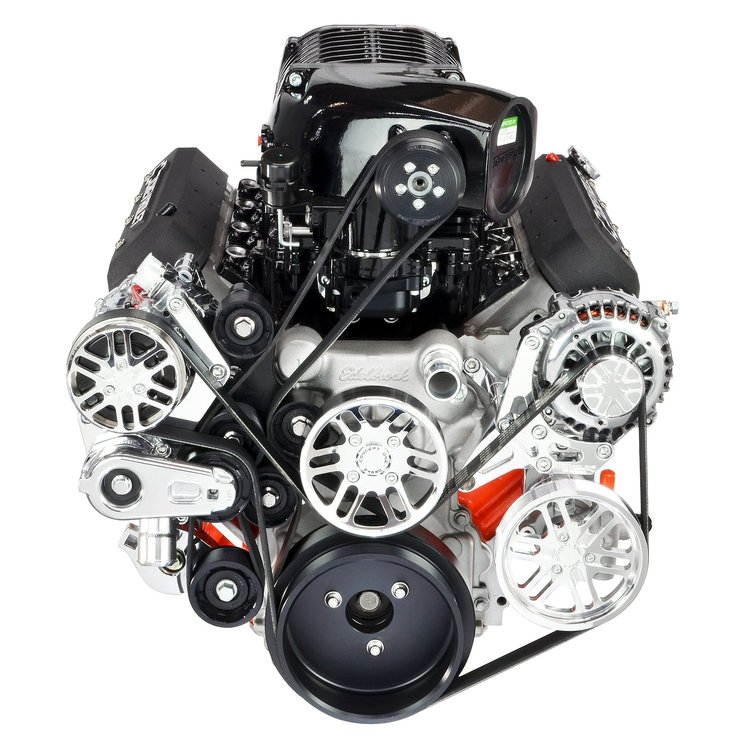 LSV10P-SC24 MAX 10R 10-Rib Pulley Kit for GM LS Engines w/ Whipple 3.0L Supercharger [Polished]