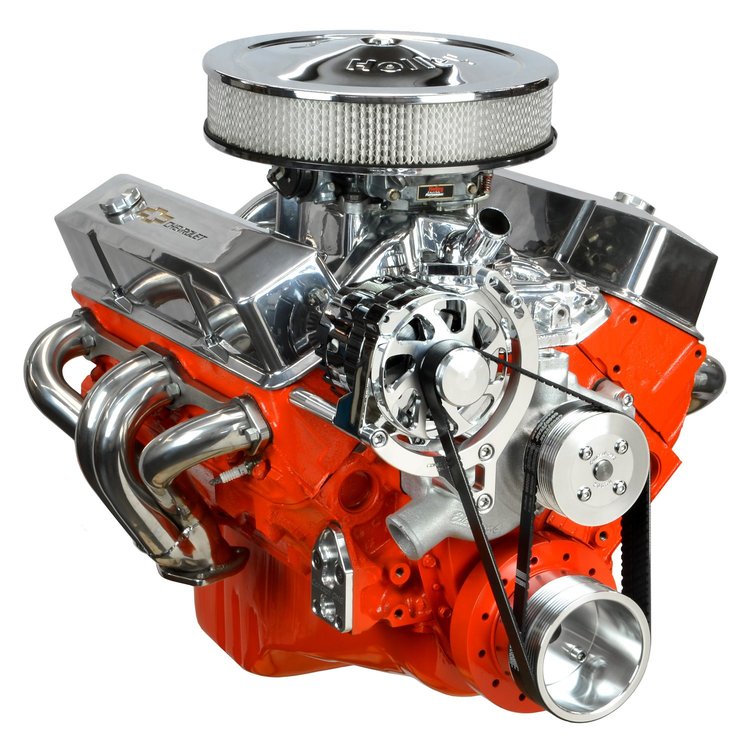 SCB02M Basic-Series Pulley Kit for Small Block Chevy, Dual Belt, Alternator Only [Machined]
